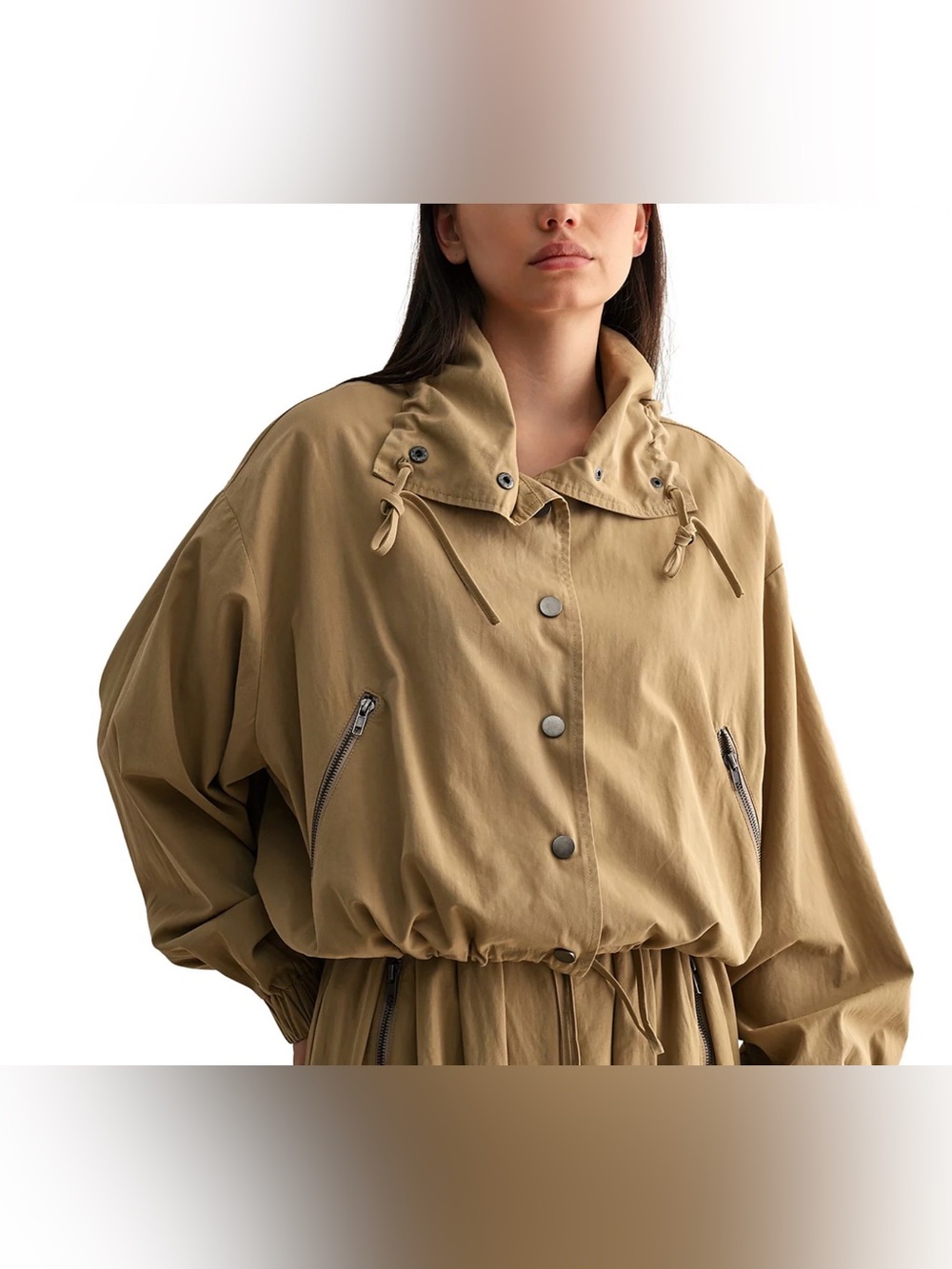 LUVEE Collared Button Up Shacket